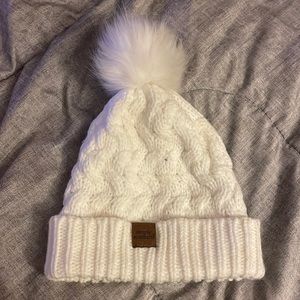 NWOT Simply Southern White Beanie